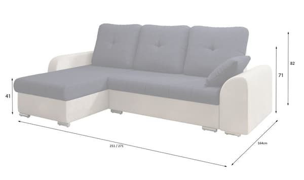 Hjørnesovesofa Edzard stof