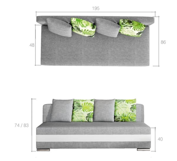 Sovesofa Gisela stof