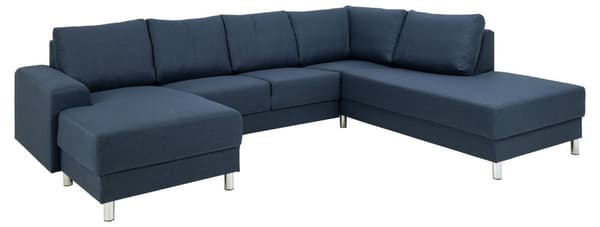 Calverton hjørnesofa sjeselong venstrevent mørkeblå.