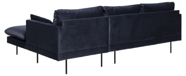 Sunderland sofa 2-sits med schäslong höger mörkblå.