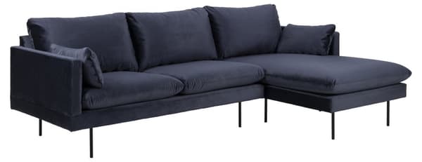 Sunderland sofa 2-sits med schäslong höger mörkblå.
