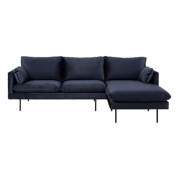 Sunderland sofa 2-sits med schäslong höger mörkblå.
