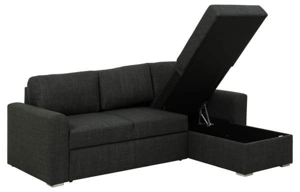Flemingsburg sovesofa med chaiselong mørkegrå.