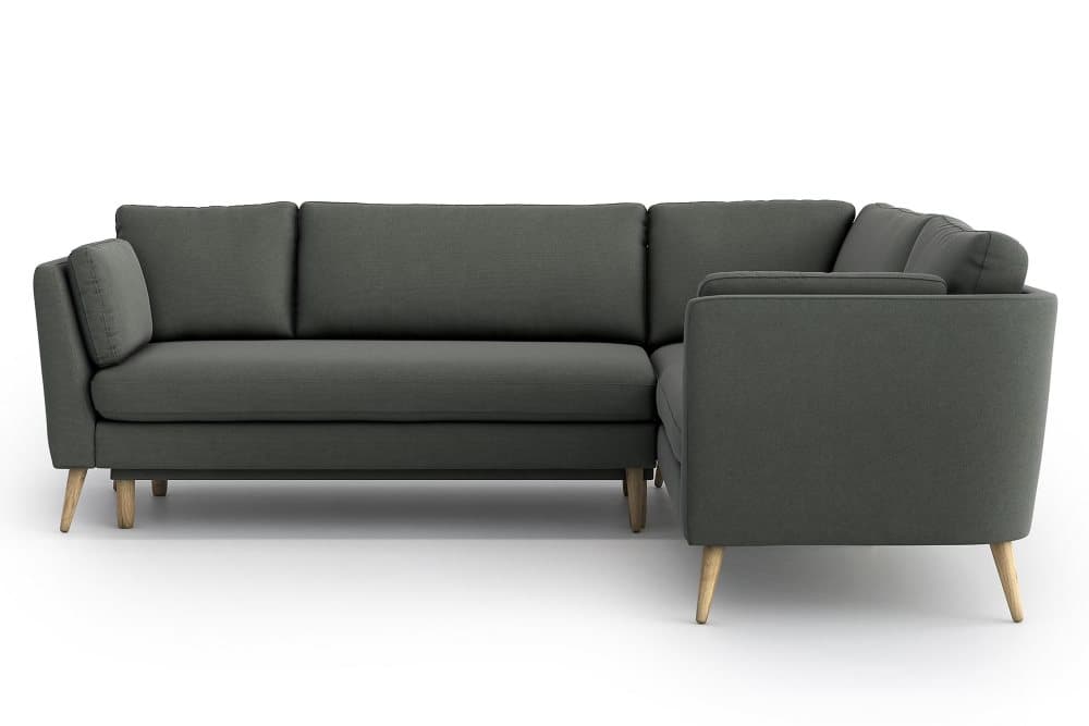 BOBBIE Bäddsoffa med Divan Mörkgrå