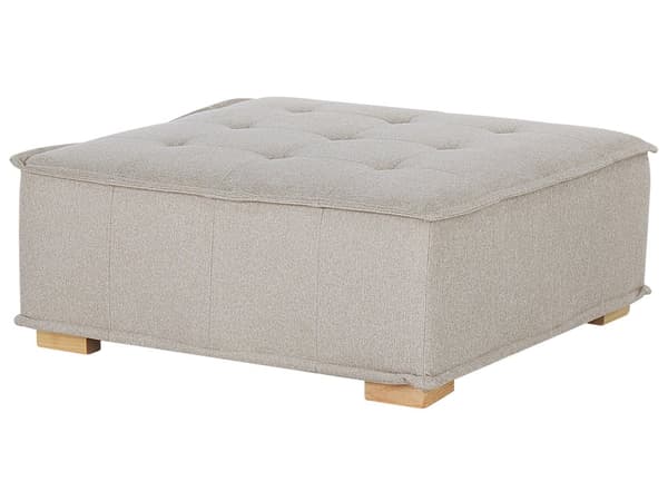 Sofasæt beige polyester 300 x 200 cm polstret 4-personers modulopbygget moderne skandinavisk stil