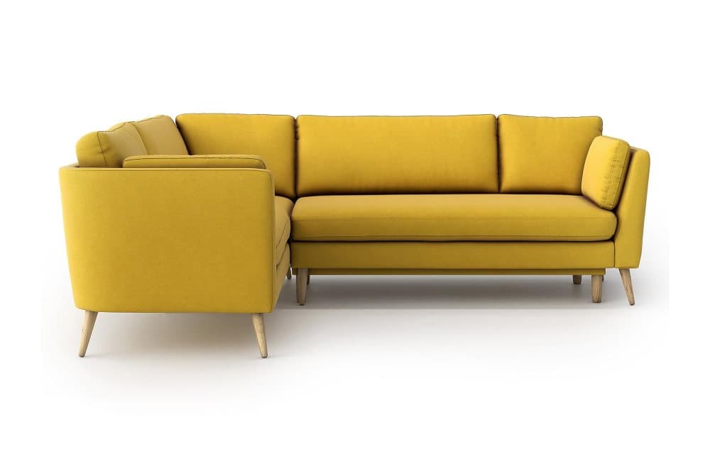 BOBBIE Bäddsoffa med Divan Gul