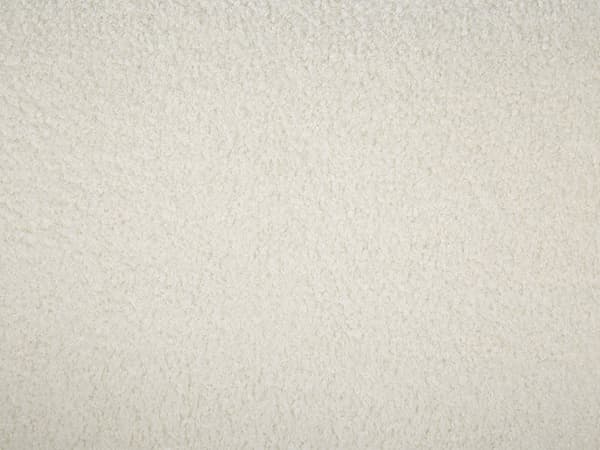 Sofa Hvid Polyester og Guld Jern 2 Personers Plyssofa Blød Fluffy Boucle Stof Flet med Tynde Ben Stue Inspiration Tilbehør Buet Ryglæn Design