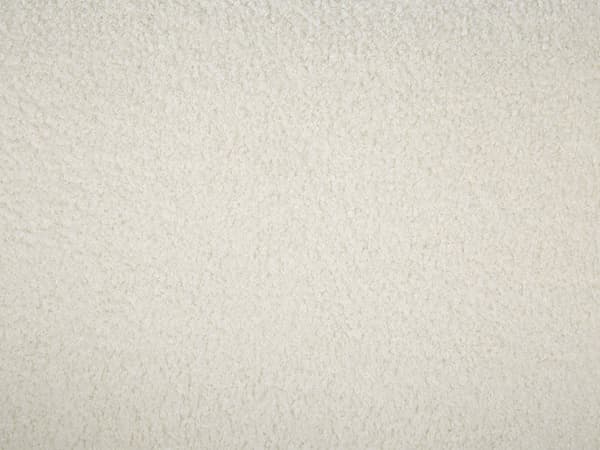 Sofa Hvid Polyester og Guld Jern 3 Personers Plyssofa Blød Fluffy Boucle Stof Flet med Tynde Ben Stue Inspiration Tilbehør Buet Ryglæn Design