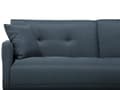 Miniatyrbilde 8 av 11: Sovesofa Mørkeblå Stoff 3-seter Metallben Dekorative knapper Avtakbare putetrekk Justerbar ryggstøtte Sofa med sovefunksjon Moderne design