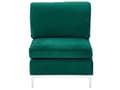 Miniatyrbilde 6 av 11: Hjørnesofa Grønn Fløyel 5-seter Modulær Venstrevendt L-form Glamorøs Moderne