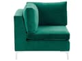 Miniatyrbilde 9 av 11: Hjørnesofa Grønn Fløyel 5-seter Modulær Venstrevendt L-form Glamorøs Moderne
