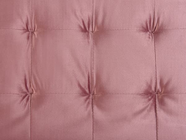 Sovesofa gull metallramme tuftet rosa fløyel møbeltrekk Retro stil sofa Stue