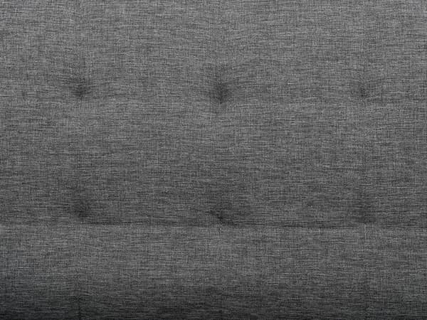 Sovesofa Mørkegrå Stoff 3 Seter Click Clack Quiltet Polstring