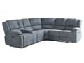 Miniatyrbilde 5 av 11: Sofa med Elektrisk Hvilestol Grå Hjørnesofa Stoff 5-seter Koppholder USB-port