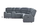 Miniatyrbilde 6 av 11: Sofa med Elektrisk Hvilestol Grå Hjørnesofa Stoff 5-seter Koppholder USB-port