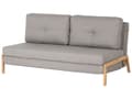 Miniatyrbilde 5 av 10: Sovesofa Lysegrå Stoff 2-seter Med puter Ekstra soveplass Skandinavisk stil Moderne