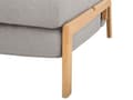 Miniatyrbilde 9 av 10: Sovesofa Lysegrå Stoff 2-seter Med puter Ekstra soveplass Skandinavisk stil Moderne