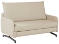 Miniatyrbilde 4 av 9: Sovesofa Beige Stoff 2-seter Ekstra soveplass Moderne Minimalistisk Stue