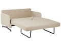 Miniatyrbilde 5 av 9: Sovesofa Beige Stoff 2-seter Ekstra soveplass Moderne Minimalistisk Stue
