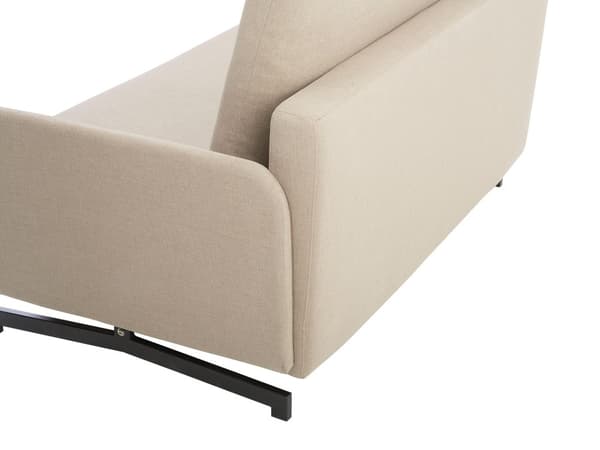 Sovesofa Beige Stoff 2-seter Ekstra soveplass Moderne Minimalistisk Stue