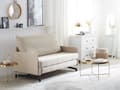 Miniatyrbilde 1 av 9: Sovesofa Beige Stoff 2-seter Ekstra soveplass Moderne Minimalistisk Stue