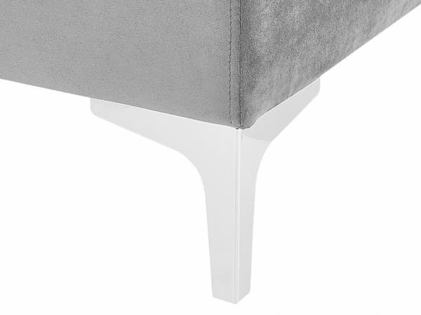 Modul 1 setedel Grå Fløyel Sølv metallben Modulsofa Glamorøs stil Moderne Innredning Stue