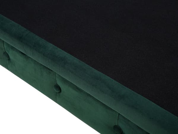 Chesterfield Stuesett Grønn Fløyel Møbeltrekk 3-seters Sofa Lenestol