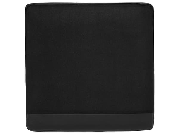 Sofa Svart Skinn Minimalistisk 2 Seter Stue Retro