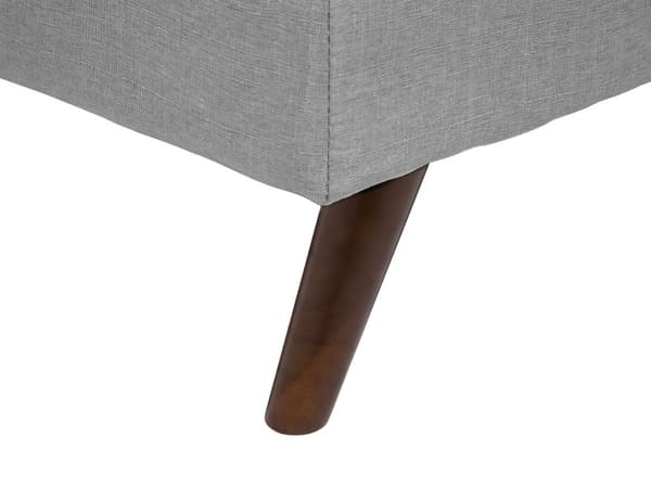 Sovesofa Grå 3-seter Quiltet Møbeltrekk Klikk-klakk Delt rygg Metallben