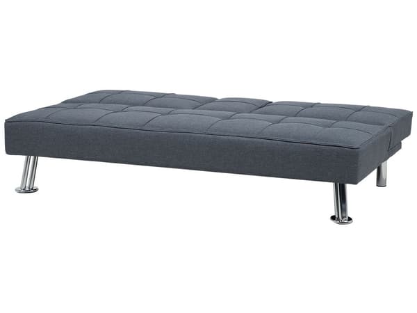 3-Seter Sovesofa Sovefunksjon Mørkegrå Moderne Minimalistisk