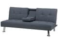 Miniatyrbilde 6 av 11: 3-Seter Sovesofa Sovefunksjon Mørkegrå Moderne Minimalistisk