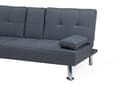 Miniatyrbilde 7 av 11: 3-Seter Sovesofa Sovefunksjon Mørkegrå Moderne Minimalistisk