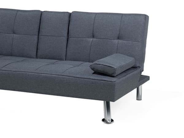 3-Seter Sovesofa Sovefunksjon Mørkegrå Moderne Minimalistisk