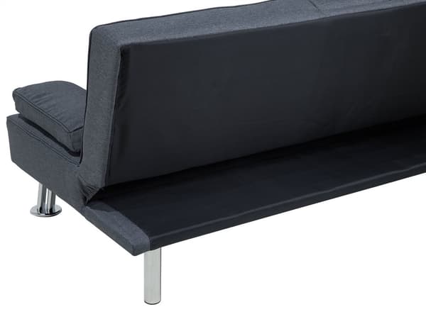 3-Seter Sovesofa Sovefunksjon Mørkegrå Moderne Minimalistisk