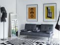 Miniatyrbilde 2 av 11: 3-Seter Sovesofa Sovefunksjon Mørkegrå Moderne Minimalistisk