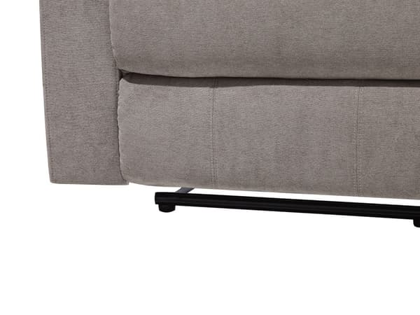 Hvilesofa Taupe Beige 3-seters Manuell Justerbar Rygg Fotstøtte