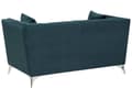 Miniatyrbilde 7 av 11: 2-seters Sofa Blå Grønn Fløyel Komfortabel Vintage Glamour Stue