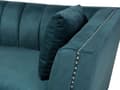 Miniatyrbilde 9 av 11: 2-seters Sofa Blå Grønn Fløyel Komfortabel Vintage Glamour Stue