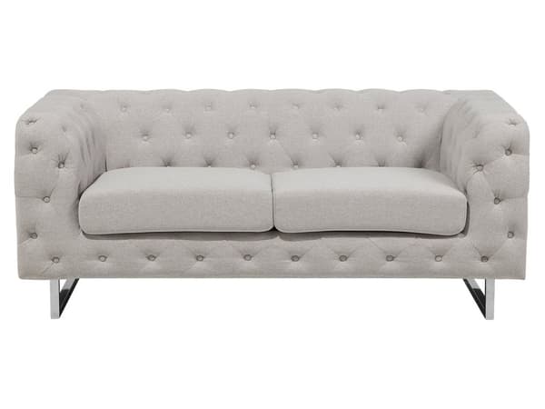5-seters Chesterfield Sofasett Beige Tuftet