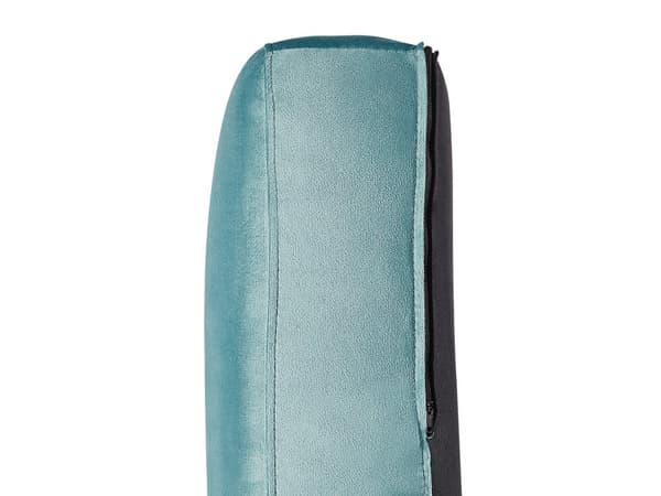 Sofa Lyseblå Fløyel 3-seter Dekorative ben i akryl Quilting Klassisk Mid-Century Stue