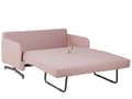Miniatyrbilde 6 av 11: Sovesofa Rosa Stoff 2-seter Ekstra soveplass Moderne Minimalistisk Stue
