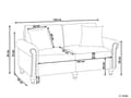 Miniatyrbilde 3 av 11: 3-seters sofa Mørkegrå Chesterfield-stil med lav rygg