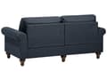 Miniatyrbilde 5 av 11: 3-seters sofa Mørkegrå Chesterfield-stil med lav rygg