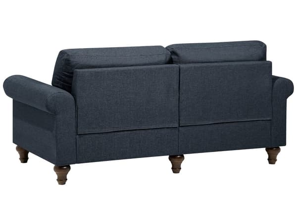 3-seters sofa Mørkegrå Chesterfield-stil med lav rygg