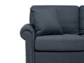 Miniatyrbilde 6 av 11: 3-seters sofa Mørkegrå Chesterfield-stil med lav rygg