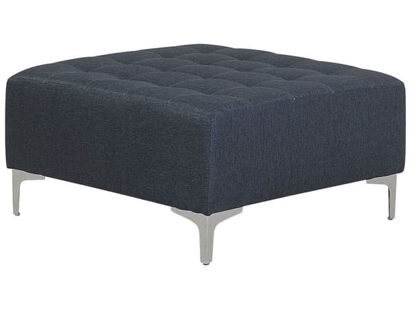 Hjørnesofa Mørkegrå Stoff U-formet Modulær 5-seter med fotskammel og sjeselonger Moderne design