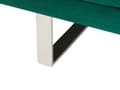Miniatyrbilde 9 av 10: Sovesofa Grønt Fløyel 3-seter Click Clack-mekanisme Justerbare Armlener