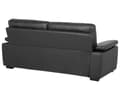 Miniatyrbilde 5 av 11: Sofa Svart 3-seter Stue Kunstskinn