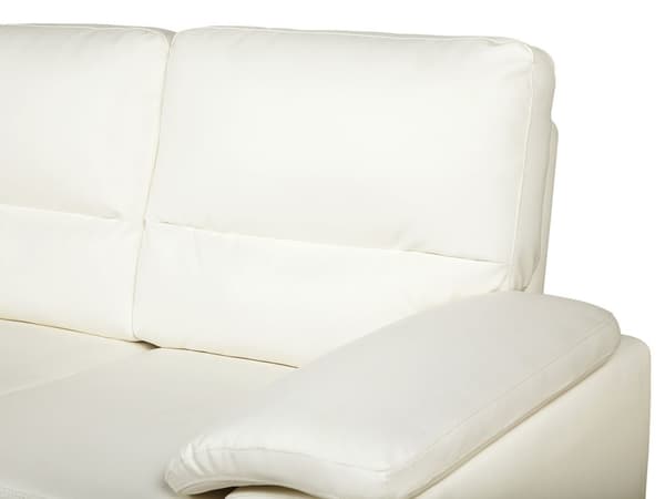 Sofa Kremfarget 2-seter Stue Kunstskinn
