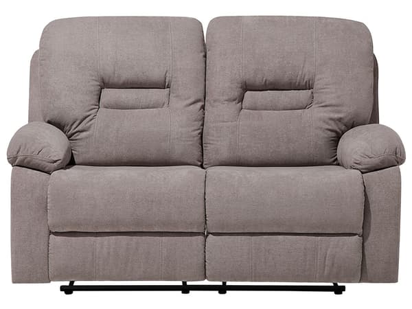 Hvilesofa Beige Taupe 2-seters Manuelt Justerbar Rygg Fotstøtte